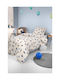 Saint Clair Set Kids Duvet Cover Single with Pillowcase Cotton Blue 160x220cm