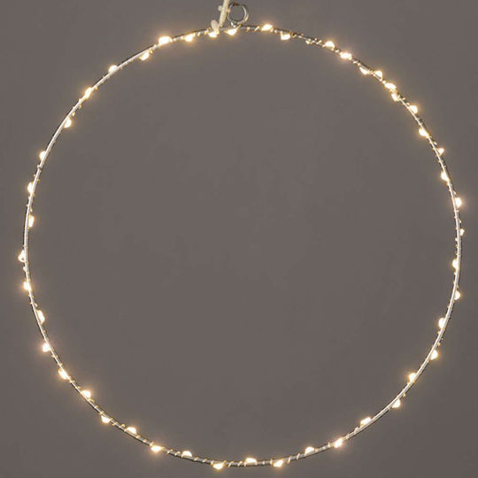 Aca Illuminated Christmas Plastic Figure Ball Gray 30x30x30cm