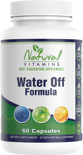 Natural Vitamins Water Off Formula Besonderes Nahrungsergänzungsmittel 60 Kapseln