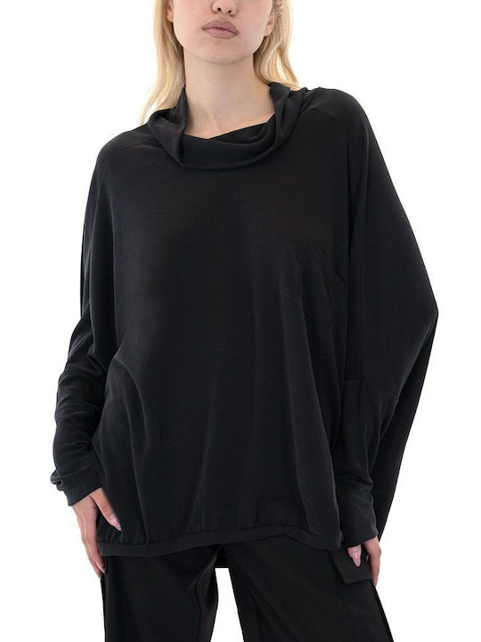 Namaste Damen Bluse Langärmelig Schwarz