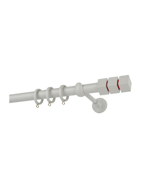 Zogometal Metallic Curtain Pole Double with Rai...