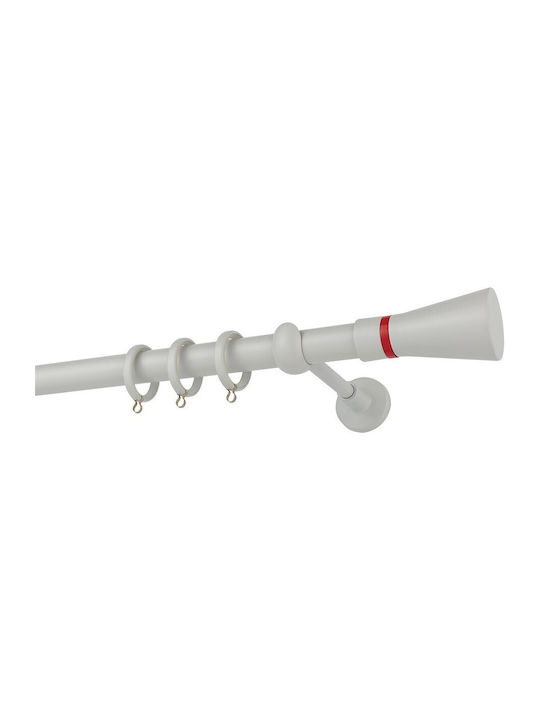 Zogometal Metallic Curtain Pole Double with Rai...