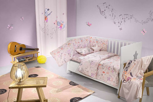 Saint Clair Σετ Κούνιας Lilac 3τμχ