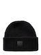 Beanie Γυναικείος Σκούφος Πλεκτός σε Μαύρο χρώμα