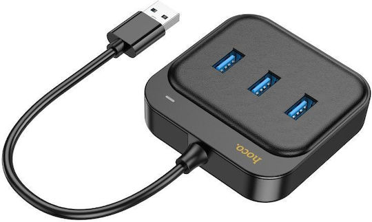 Hoco Hub 3 Θυρών USB 3.0 με σύνδεση USB-A / Ethernet