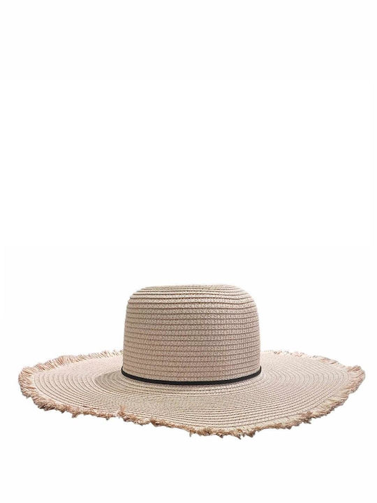 GaFashion Wicker Women's Hat Pink