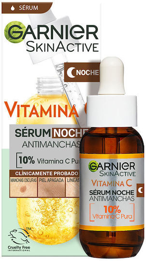 Garnier Skinactive Serum Προσώπου με Βιταμίνη C & Υαλουρονικό Οξύ για Λάμψη 30ml