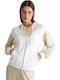 Hero Women's Sweatshirt Jacket White