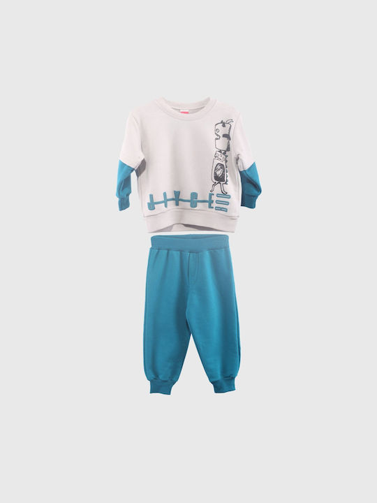 Joyce Kids Sweatpants Set Gray 2pcs