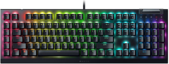 Razer BlackWidow V4 X Gaming Mechanical Keyboard with Razer Green switches and RGB lighting (English US)
