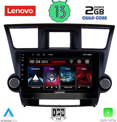 Lenovo Ηχοσύστημα Αυτοκινήτου για Toyota Highlander 2008-2015 (Bluetooth/USB/WiFi/GPS) με Οθόνη Αφής 10"