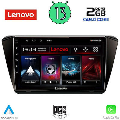 Lenovo Sistem Audio Auto pentru Skoda Superb 2015> cu Clima (Bluetooth/USB/WiFi/GPS) cu Ecran Tactil 10"