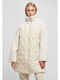 Kurz Damen Puffer Jacke für Winter Softseagrass/Whitesand