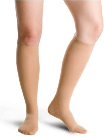 Varisan Fashion Normal Socks Calf High Graduated Compression 18-21 mmHg Beige