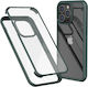 Premium 360 Full Cover Tempered Glass Πράσινο (iPhone 15 Pro)