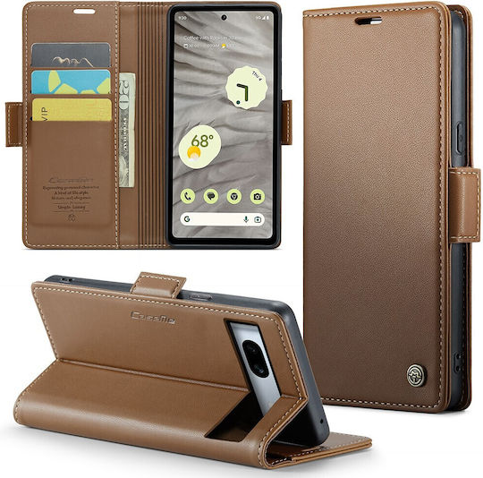 Caseme Series Brieftasche Kunststoff Braun (Google Pixel 7a)