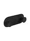 Laveo Single Wall-Mounted Bathroom Hook Black