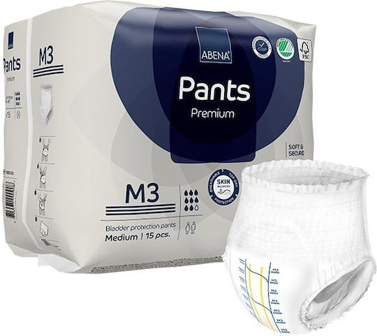 Abena Pants Premium Πάνες Βρακάκι Ακράτειας Medium 6x15τμχ