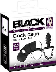 You2Toys with Anal Plug Penis Cage in Black Color