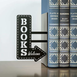 Metallic Pencil Holder Bookend in Black Color 1pcs 10x19.5x17cm