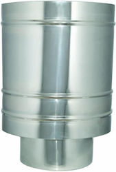Technometal Καπέλο Καπνοδόχου Inox 120mm Ασημί