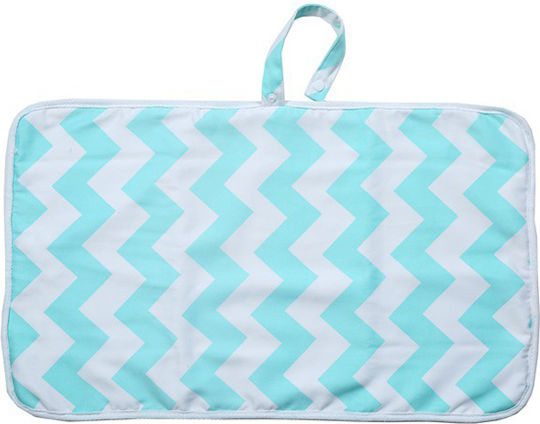Queen Mother Waterproof Changing Pad Striped white light blue White 35x60cm.