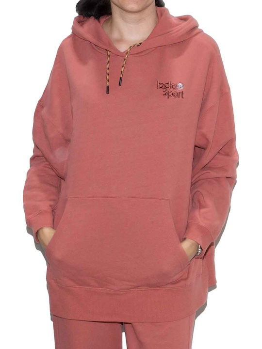 Body Action Damen Sweatshirt Kapuzen Rot