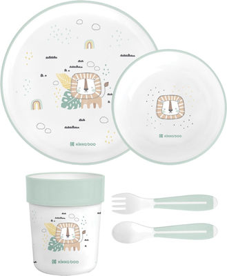 Kikka Boo Feeding Set Green 5pcs