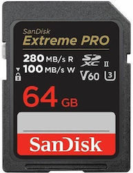 Sandisk Extreme Pro SDXC 64GB U3 V60 UHS-II