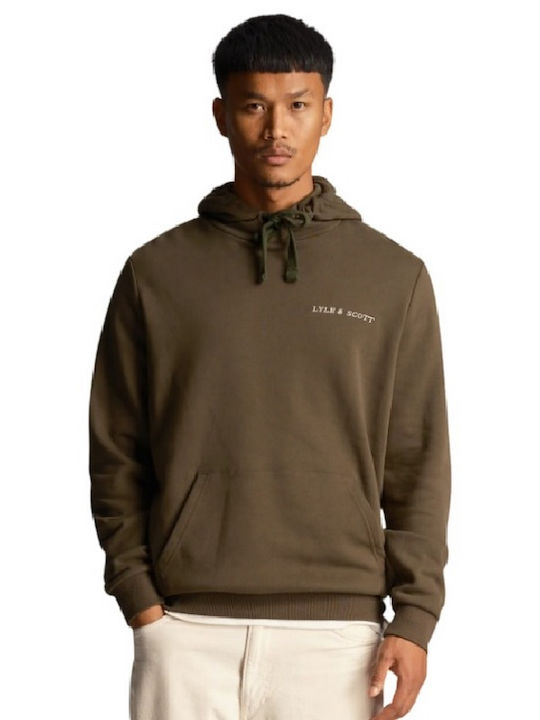 Lyle and Scott Vintage Men's Sweatshirt with Hood Khaki