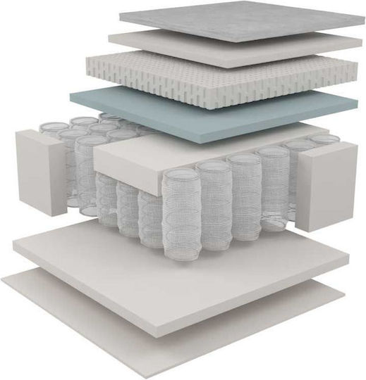 Dunlopillo Executive King Size Ανατομικό Στρώμα Foam / Latex 200x200cm με Ανεξάρτητα Ελατήρια
