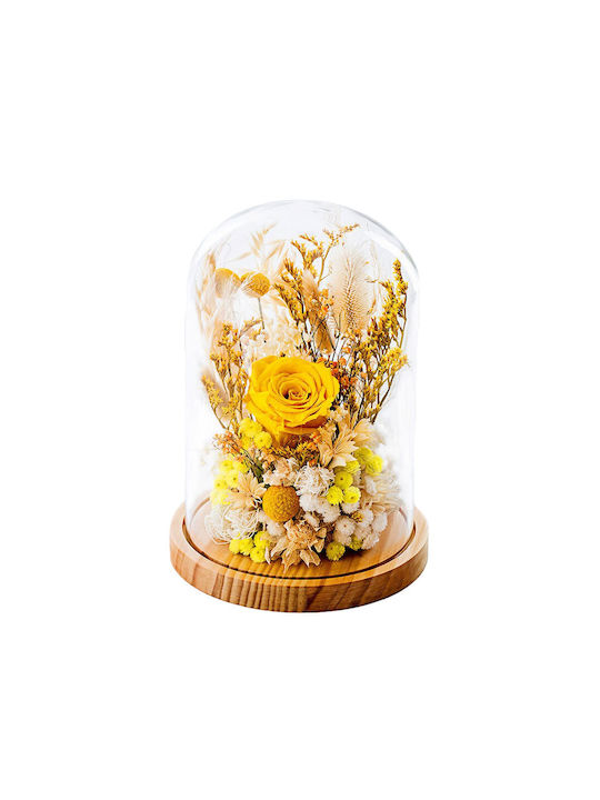 Eternal Rose Dry Flowers Yellow 1pcs