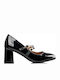 Pumps mit Riemchen Schwarze