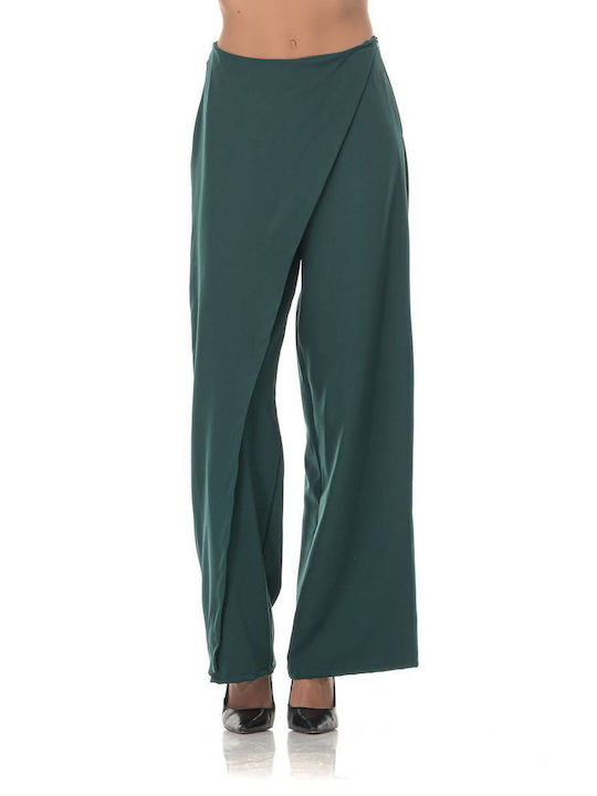 Sushi's Closet Women's Fabric Trousers Green