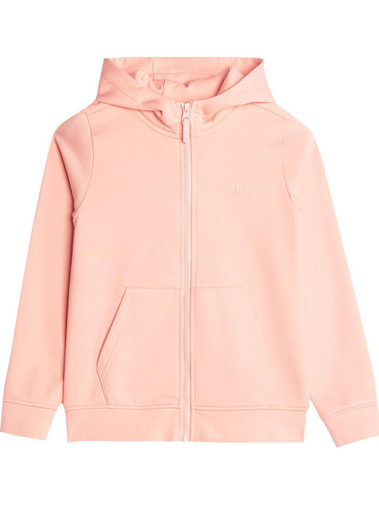 4F Kids Sweatshirt Cardigan Cotton with Hood Or...