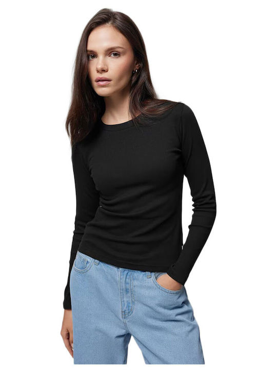 Outhorn Women's Blouse Cotton Long Sleeve Black