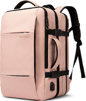 Bange 1908 Plus Wasserdicht Tasche Rucksack für Laptop 17.3" in Rosa Farbe