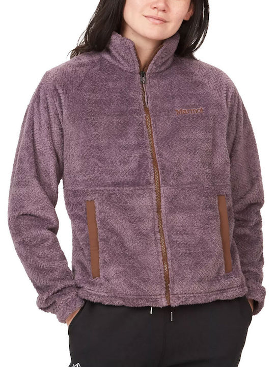 Marmot Fleece Γυναικεία Ζακέτα σε Μωβ Χρώμα