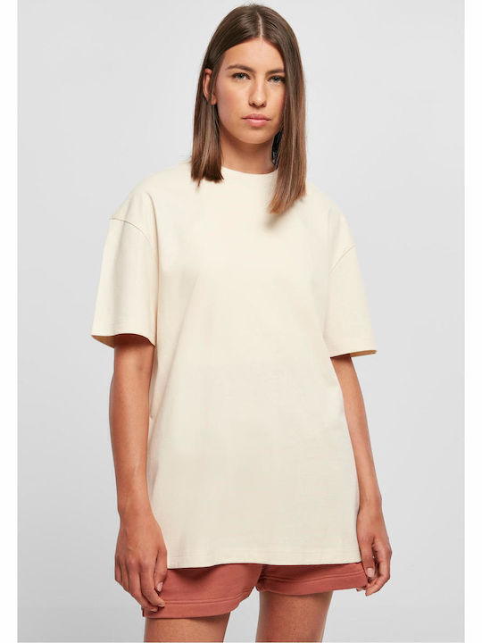 Urban Classics Γυναικείο Oversized T-shirt Μπεζ