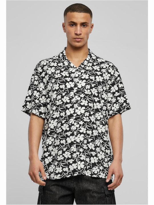 Urban Classics Κοντομάνικο Πουκάμισο Floral Λευκό