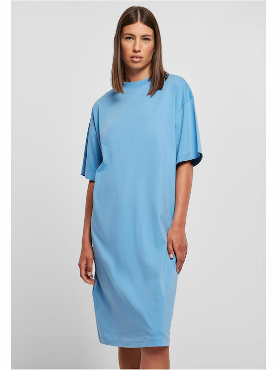 Urban Classics Maxi T-Shirt Kleid Blau