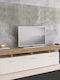 Έπιπλο Τηλεόρασης Ξύλινο Jethro Honey Oak - Λευκό Μ220xΠ40xΥ52cm
