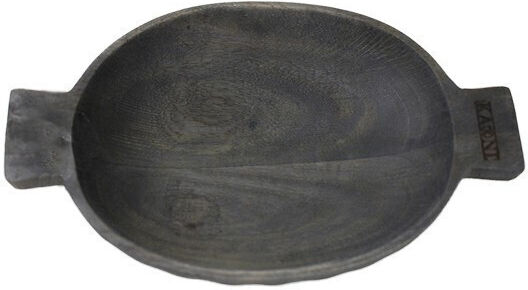 Nakaro Wood Servierschüssel Rund Schwarz