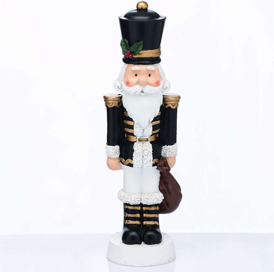 Aca Weihnachts-Nussknacker Schwarz Höhe 23cm.