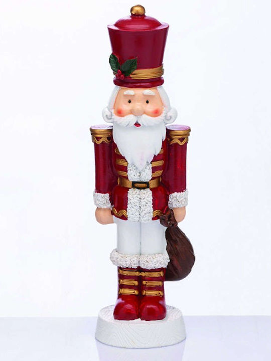 Aca Soldat Nutcracker de Crăciun Roșu Înălțime 35cm.