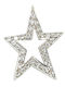 Xryseio Charm Stern aus Weißgold 14K mit Zirkon