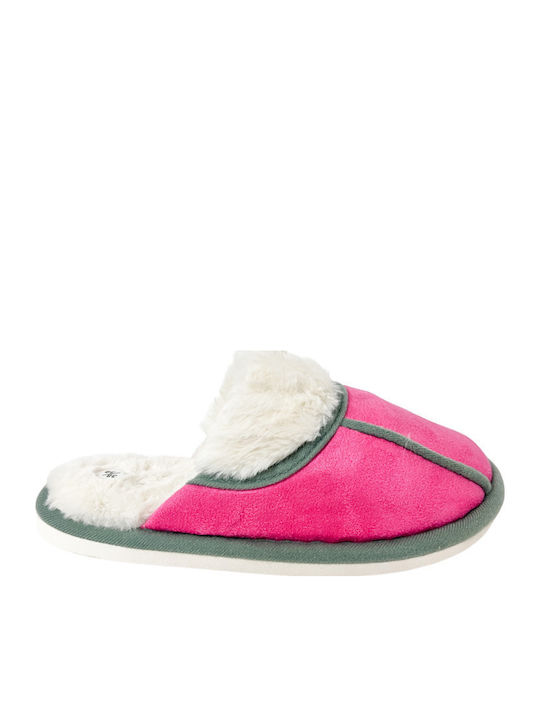 Ligglo Papuci de Damă de Iarnă cu Blană Fuchsia
