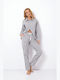 Aruelle Winter Damen Pyjama-Set Gray Stacy