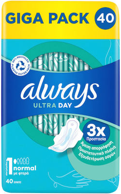 Always Night Sanitary Pads with Wings 40pcs