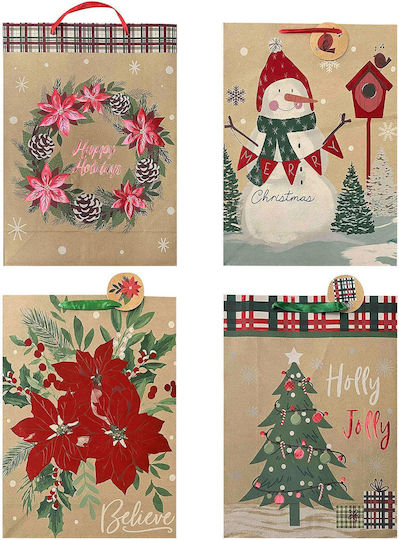 XMASfest Χάρτινη Χριστουγεννιάτικη Τσάντα για Δώρο 46x13x33εκ. (Διάφορα Σχέδια)